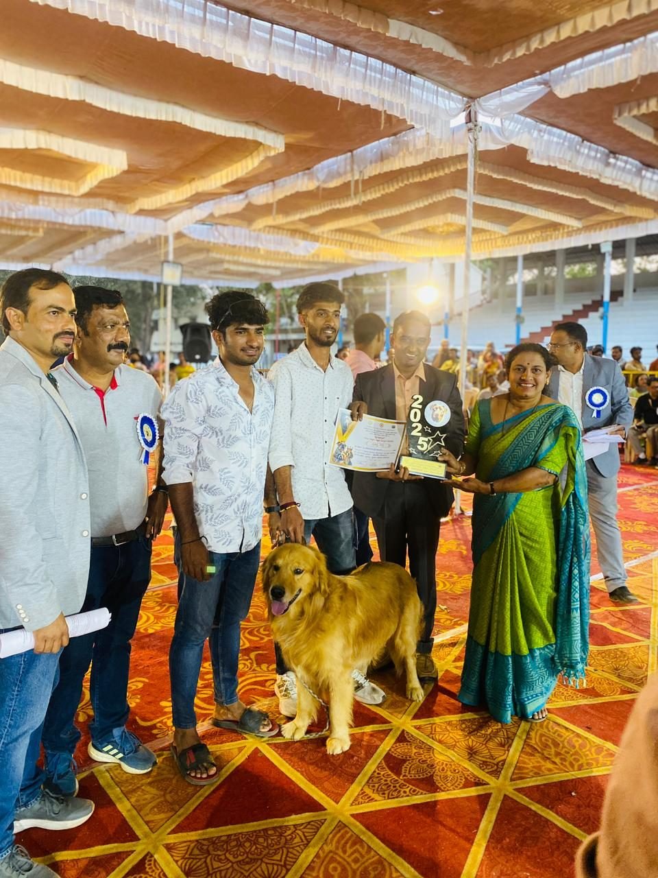 Cimarron Kennel team at a felicitation event